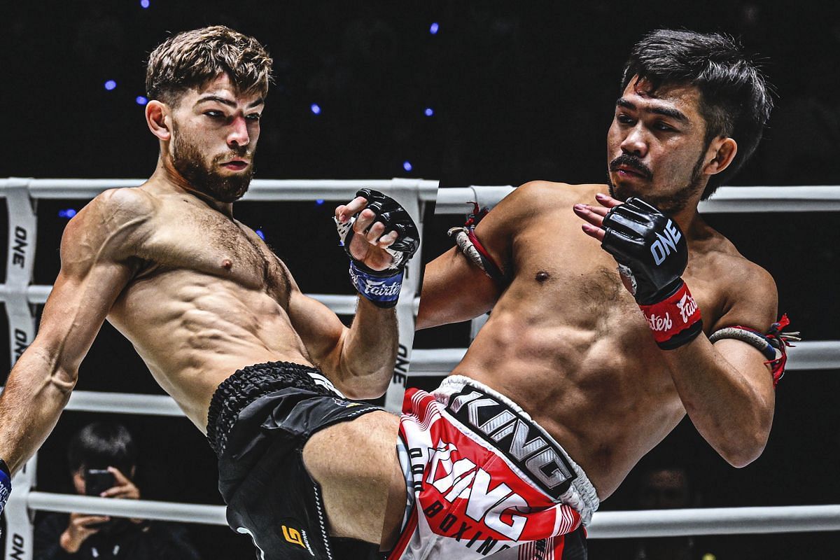 Ellis Badr Barboza (left) and Prajanchai (right). [Photos from ONE Championship]