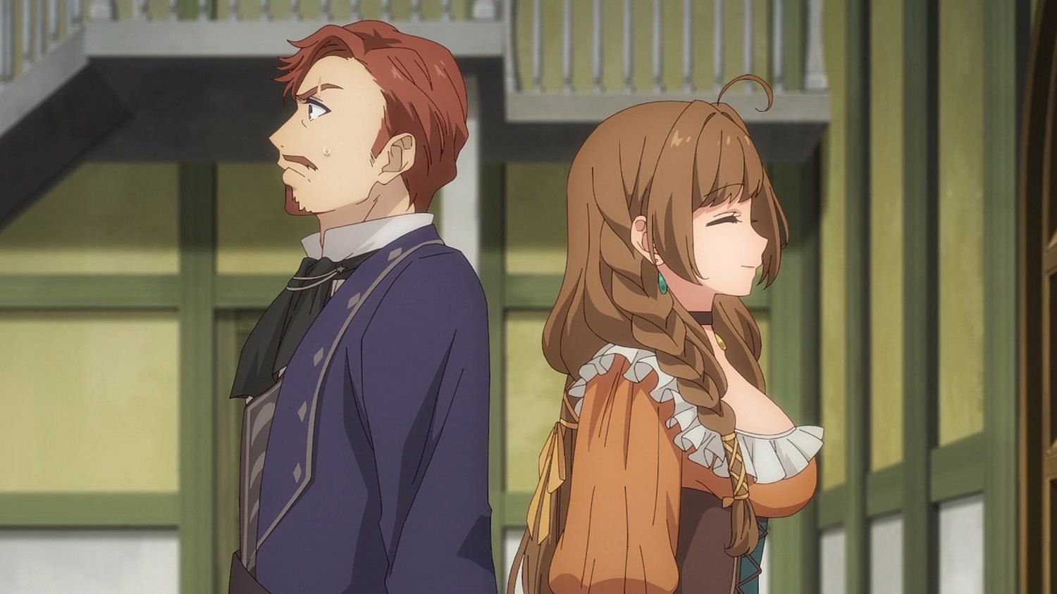 Gawain and Ema as seen in the most recent episode (Image via Studio Deen).