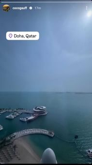 Coco Gauff lands in Dubai for the Qatar Open - Source: Gauff Instagram