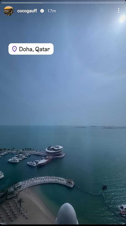 Coco Gauff lands in Dubai for the Qatar Open - Source: Gauff Instagram