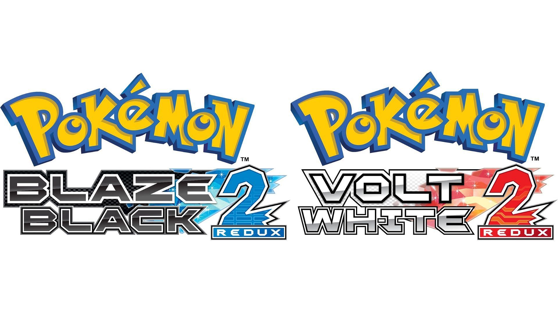 Title screen of Blaze Black 2 &amp; Volt White 2 Redux (Image via Drayano60 and AphexCubed)