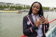 Sha'Carri Richardson during Paris Olympics opening ceremony. (Photo - Getty Images)