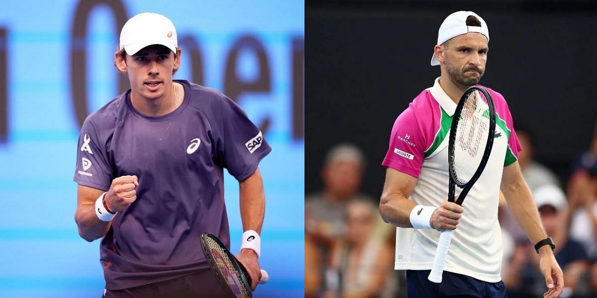 Alex de Minaur and Grigor Dimitrov will be in action on Day 2 of the Dubai Tennis Championships (Image Source: getty)