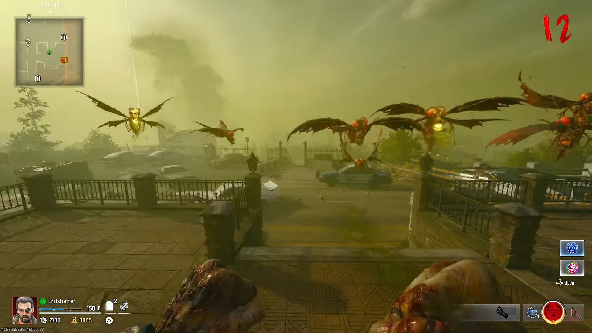 Parasite swarm in Liberty Falls in Black Ops 6 Zombies (Image via Activision)