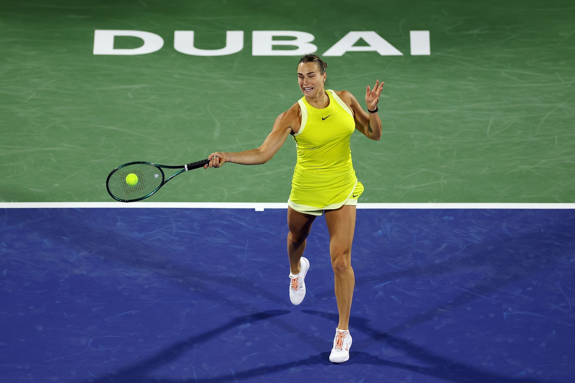 Aryna Sabalenka at the Dubai Tennis Championships - Source: Getty