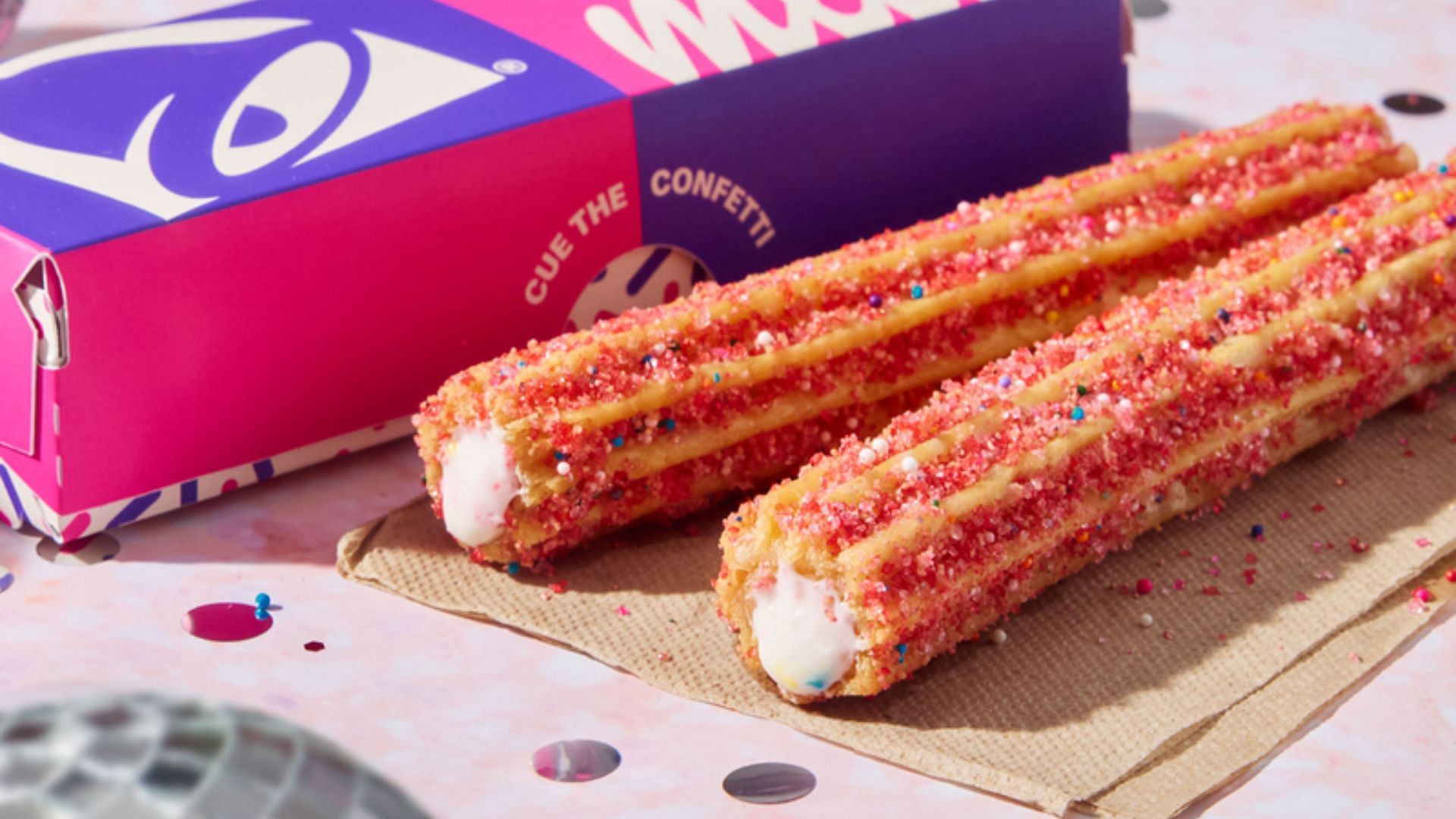 The Birthday Cake Churros is a limited-time offering (Image via Taco Bell/Website)