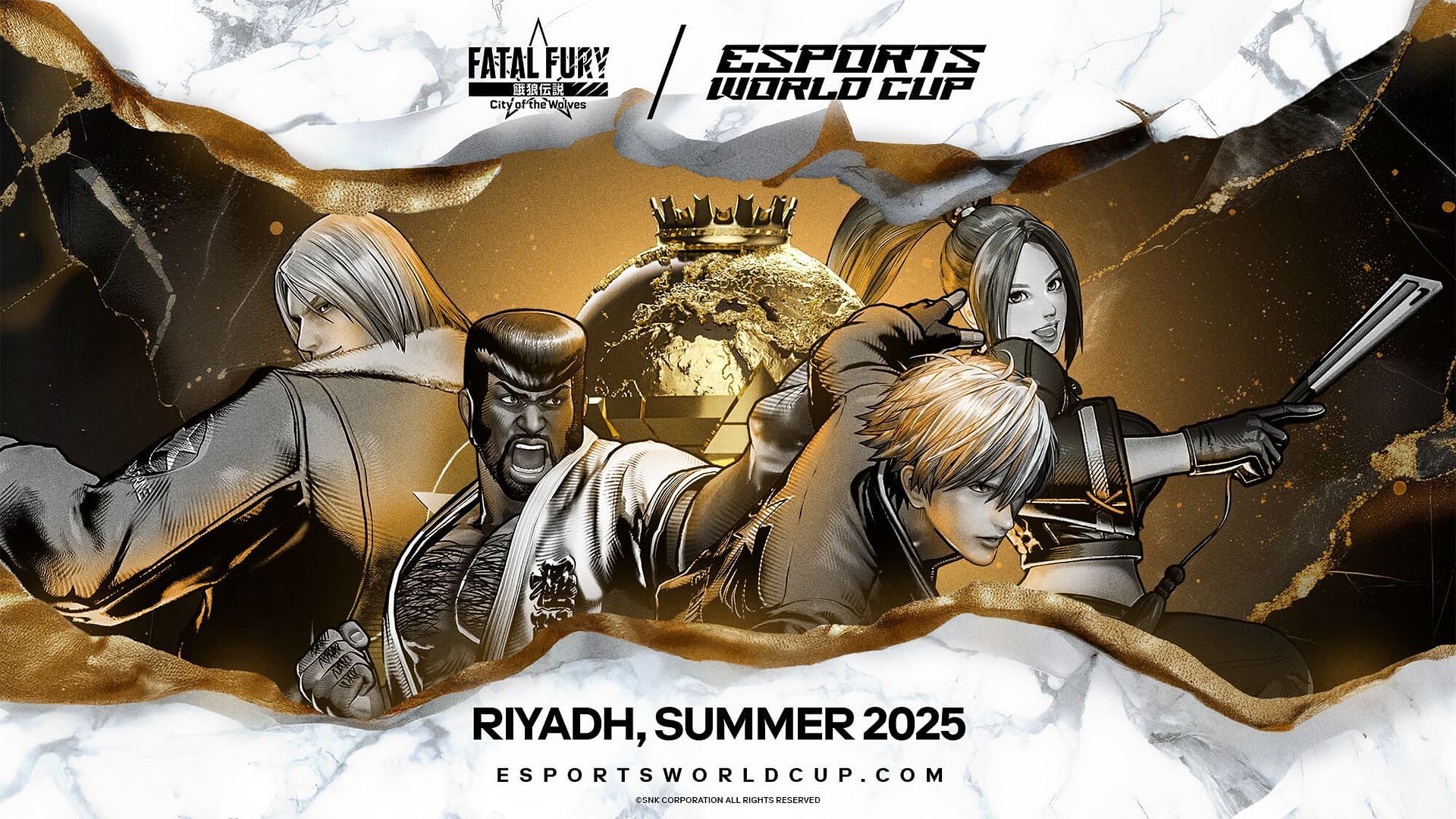 Fatal Fury confirmed for EWC 2025 list of games (Image via EWC)