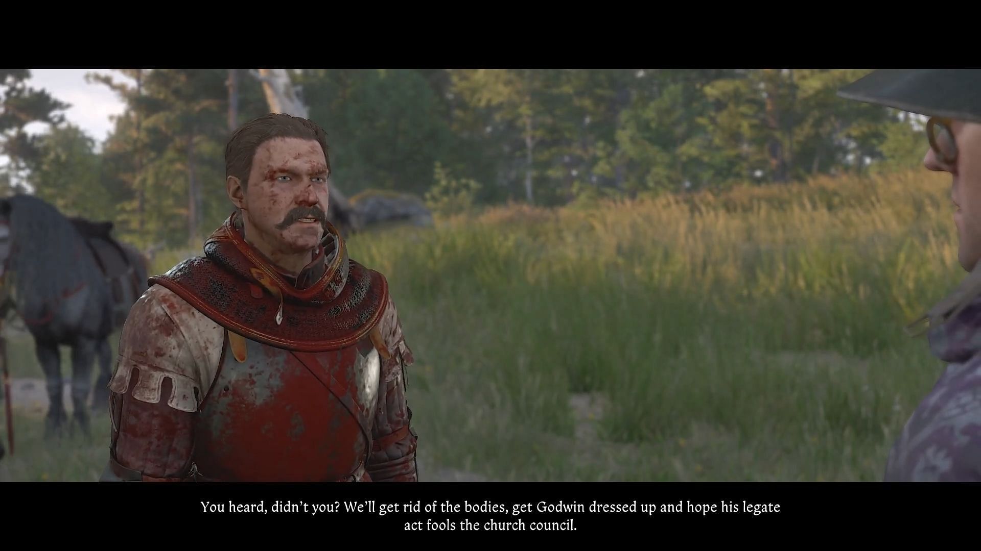 Talk to Godwin to start this Kingdom Come Deliverance 2 mission (Image via Deep Silver)