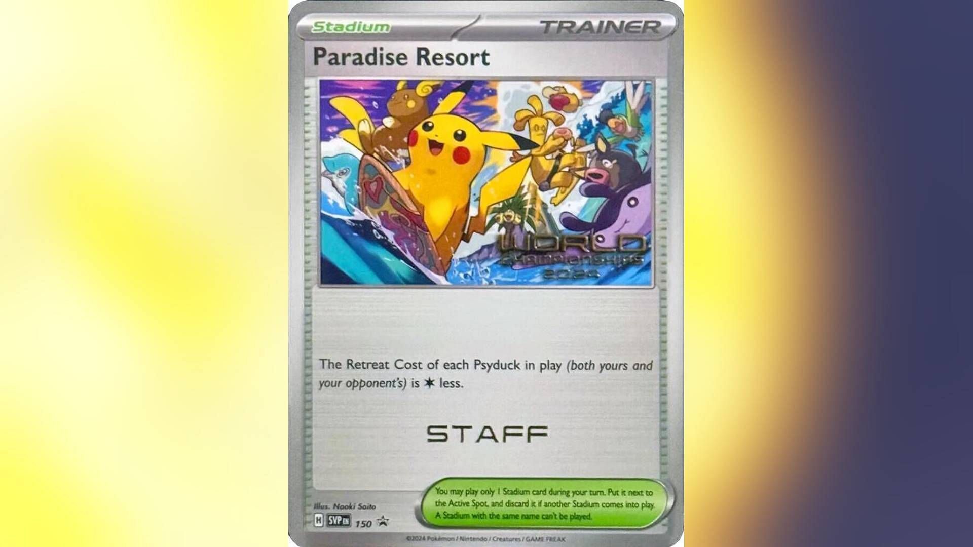 This Pokemon TCG card was given out during the 2024 Pokemon World Championships (Image via The Pokemon Company)