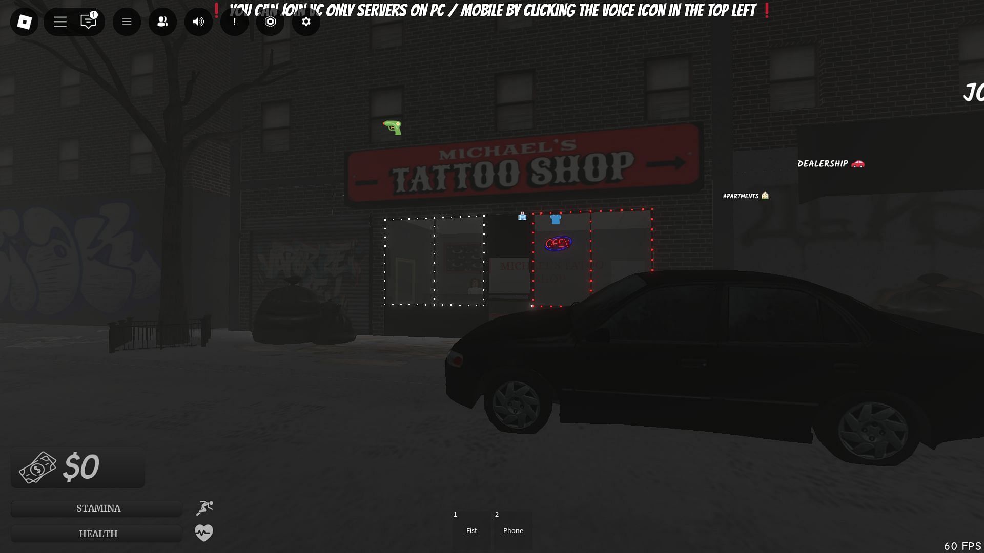 The Tattoo shop (Image via Roblox)