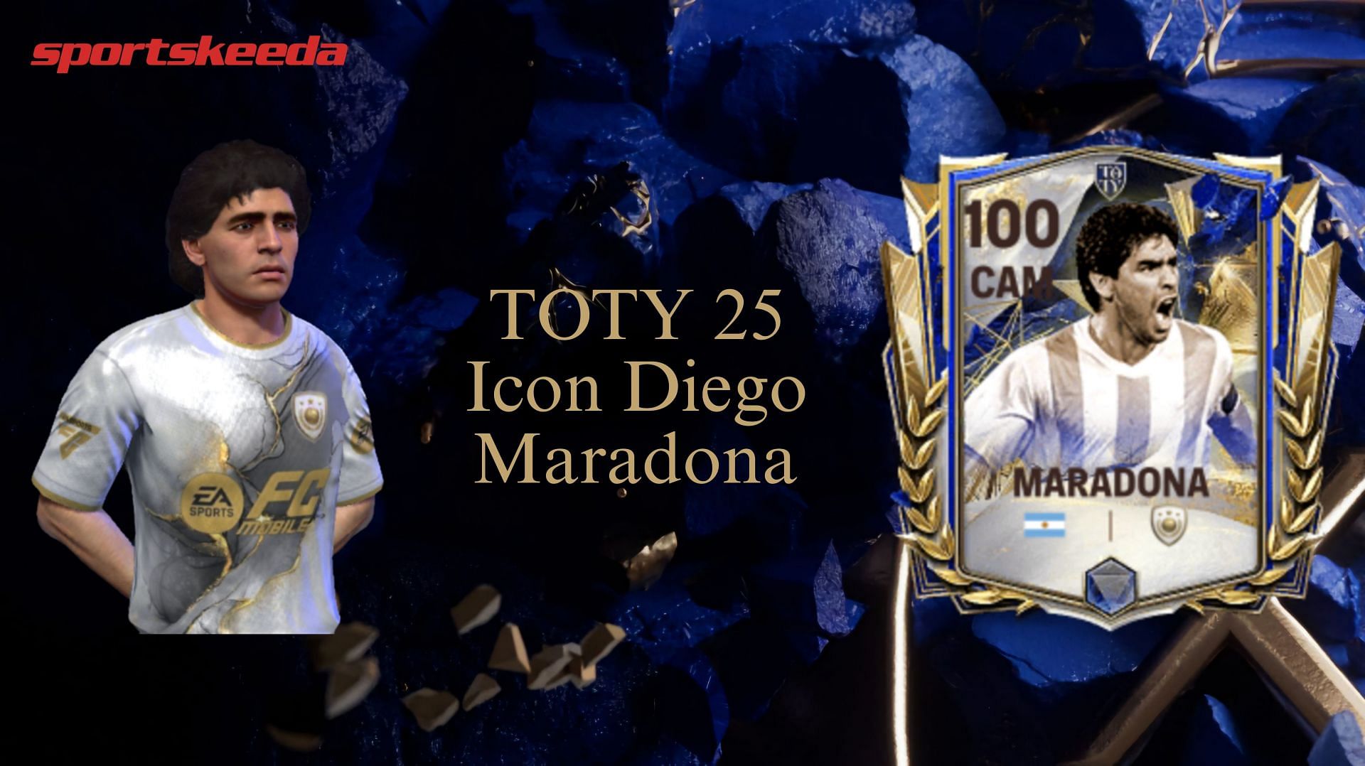 EA FC Mobile TOTY 25 Icon Maradona review (Images via EA Sports)