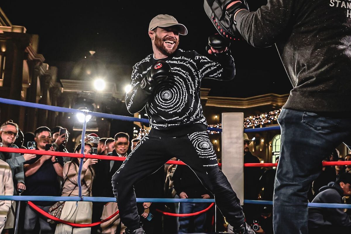 Jarred Brooks during the ONE 171 open workouts. [Photo via: ONE Championship]