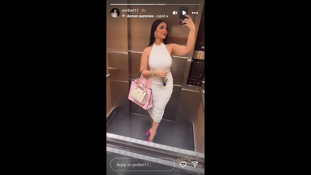 Screenshot of Maria Yeribel&#039;s Instagram story (Image from - Instagram.com/@yeribel17 IG Stories)