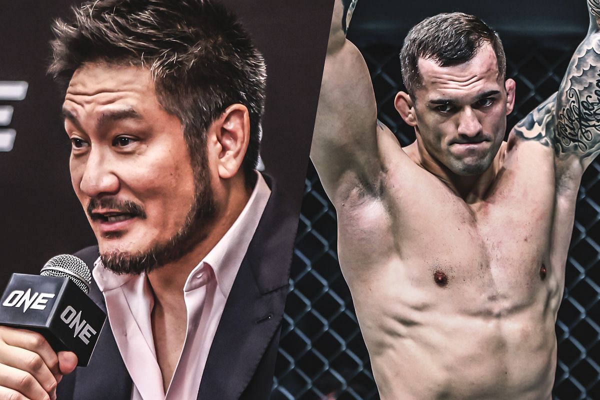 Chatri Sityodtong (Left) praised Roberto Soldic (Right) after his performance at ONE 171. [Photo: ONE Championship]