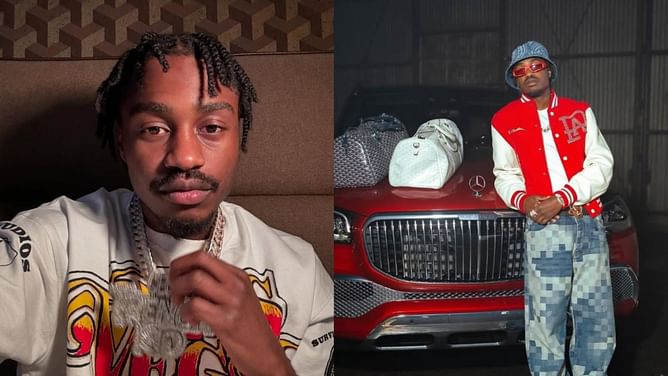 "He tryna get shot again" - Internet reacts as footage of Lil Tjay spitting at a security guard at MSG goes viral