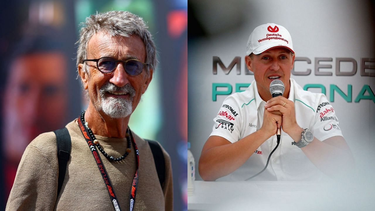 Eddie Jordan and Michael Schumacher