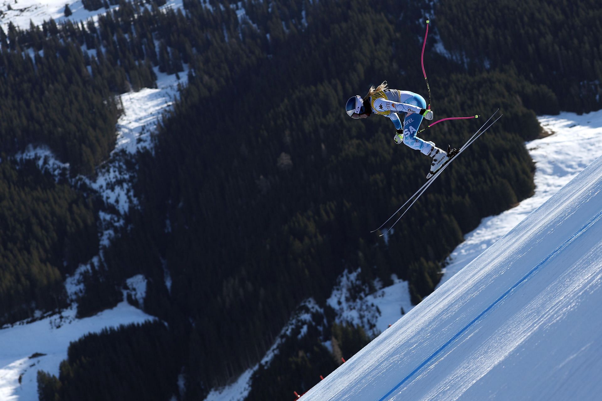 Lindsey Vonn at the Audi FIS Alpine World Ski Championships - Women&#039;s Downhill Training - Source: Getty