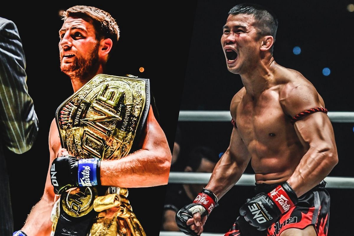 Jonathan Haggerty (left) Nong-O (right) [Photos via: ONE Championship]