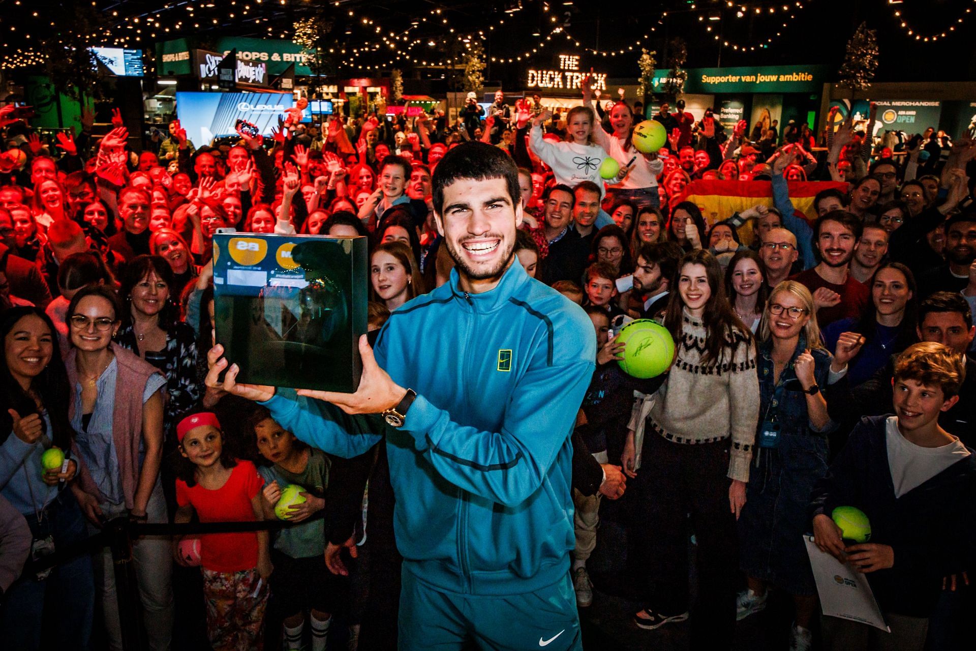 Carlos Alcaraz with his ABN AMRO trophy - Source: Getty