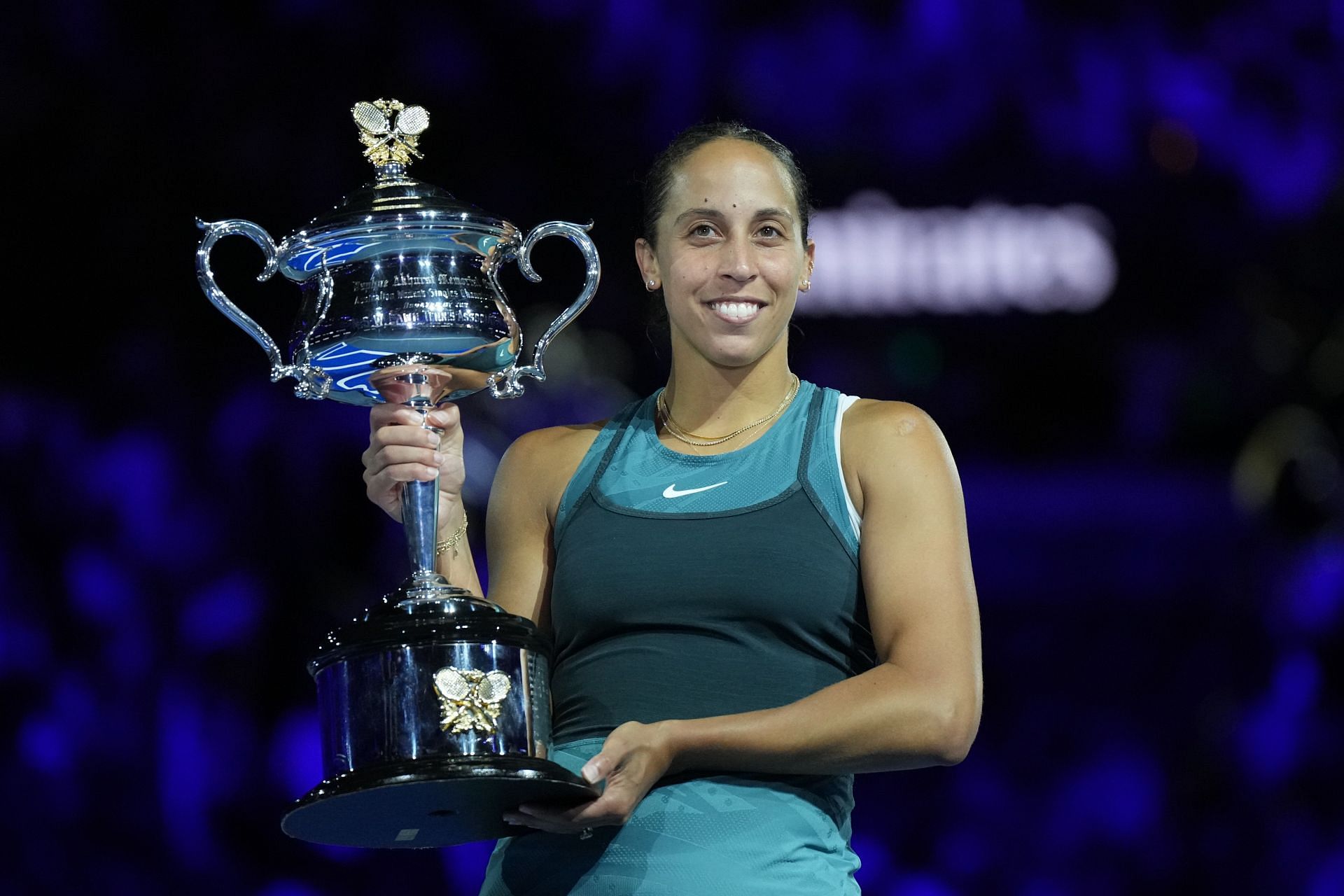 Madison Keys after her win at the 2025 Australian Open - Source: Getty