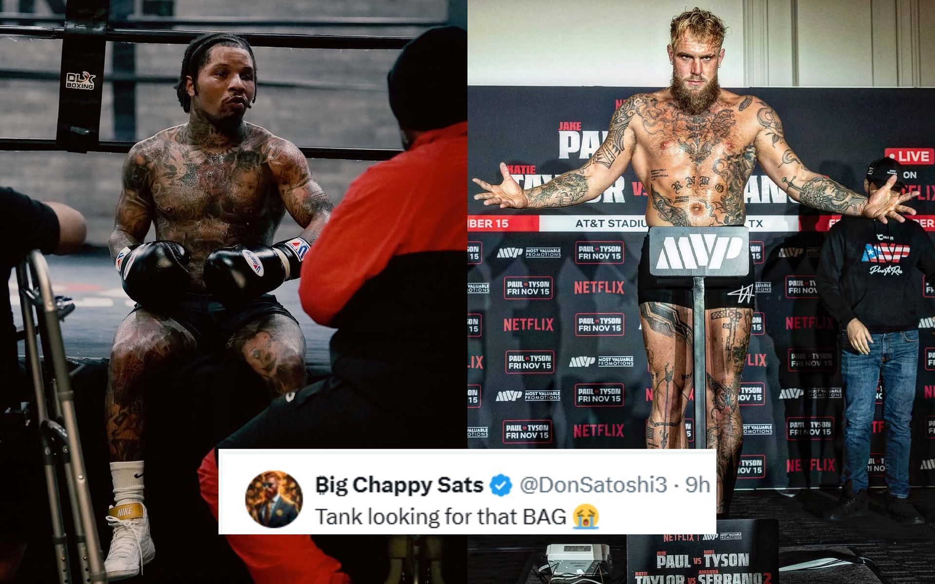 Fans react to a potential fight between Gervonta Davis (left) and Jake Paul (right). [Images courtesy: @gervontaa and @ jakepaul on Instagram]