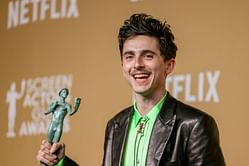 Timothée Chalamet reflects on ambition and inspiration in SAG Awards speech