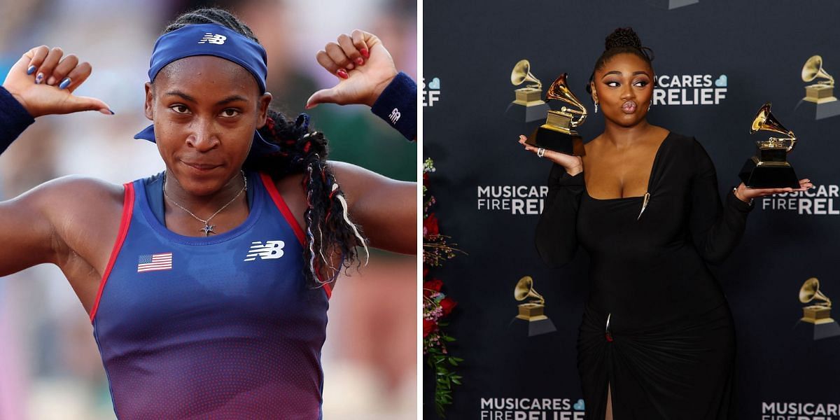 Coco Gauff (Left) along with Samara Joy (Right) - Source: Getty