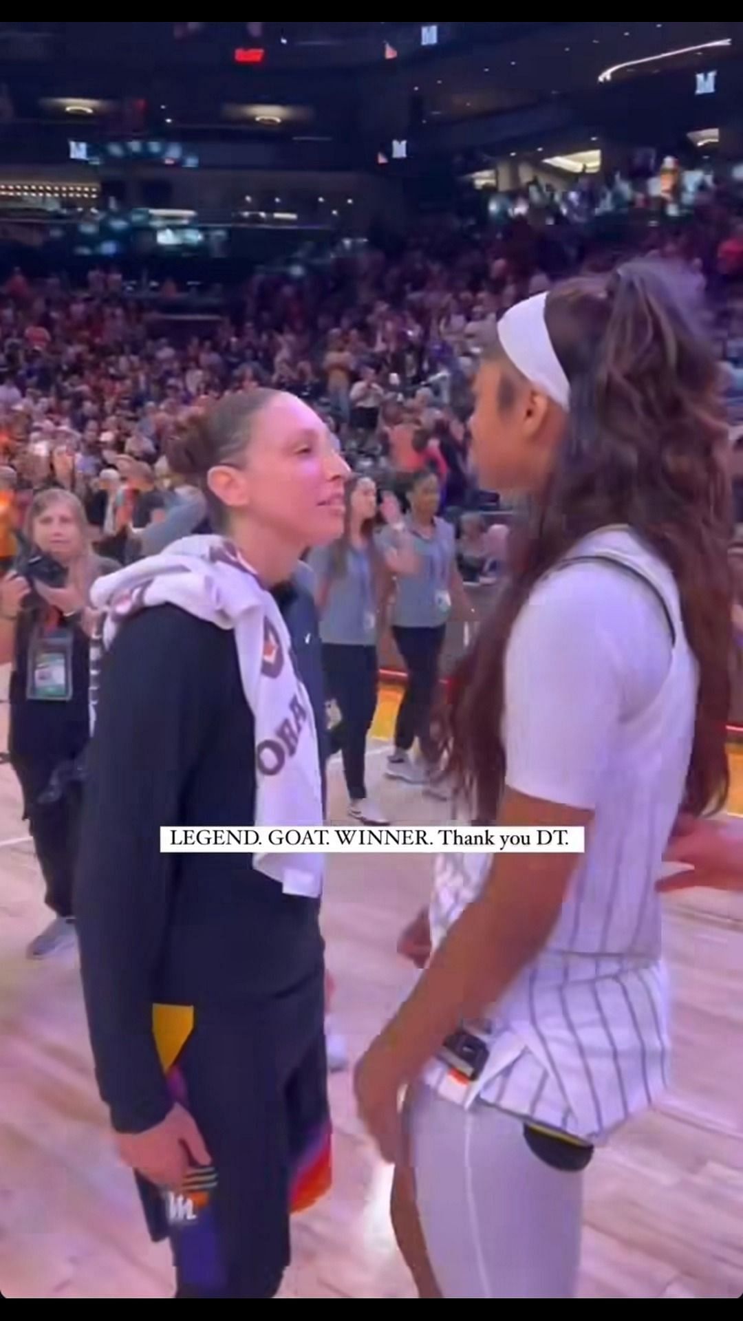 Angel Reese pays tribute to Diana Taurasi. Credit: Reese/IG