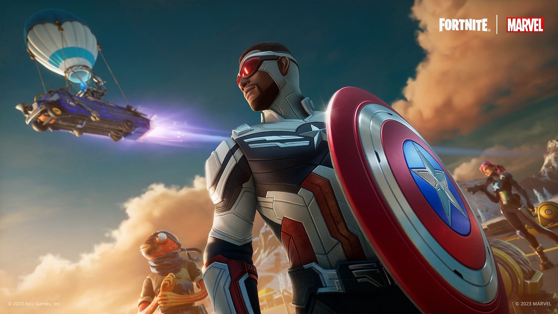 The Captain America and BriteStar skins are now in Fortnite (Image via Epic Games)