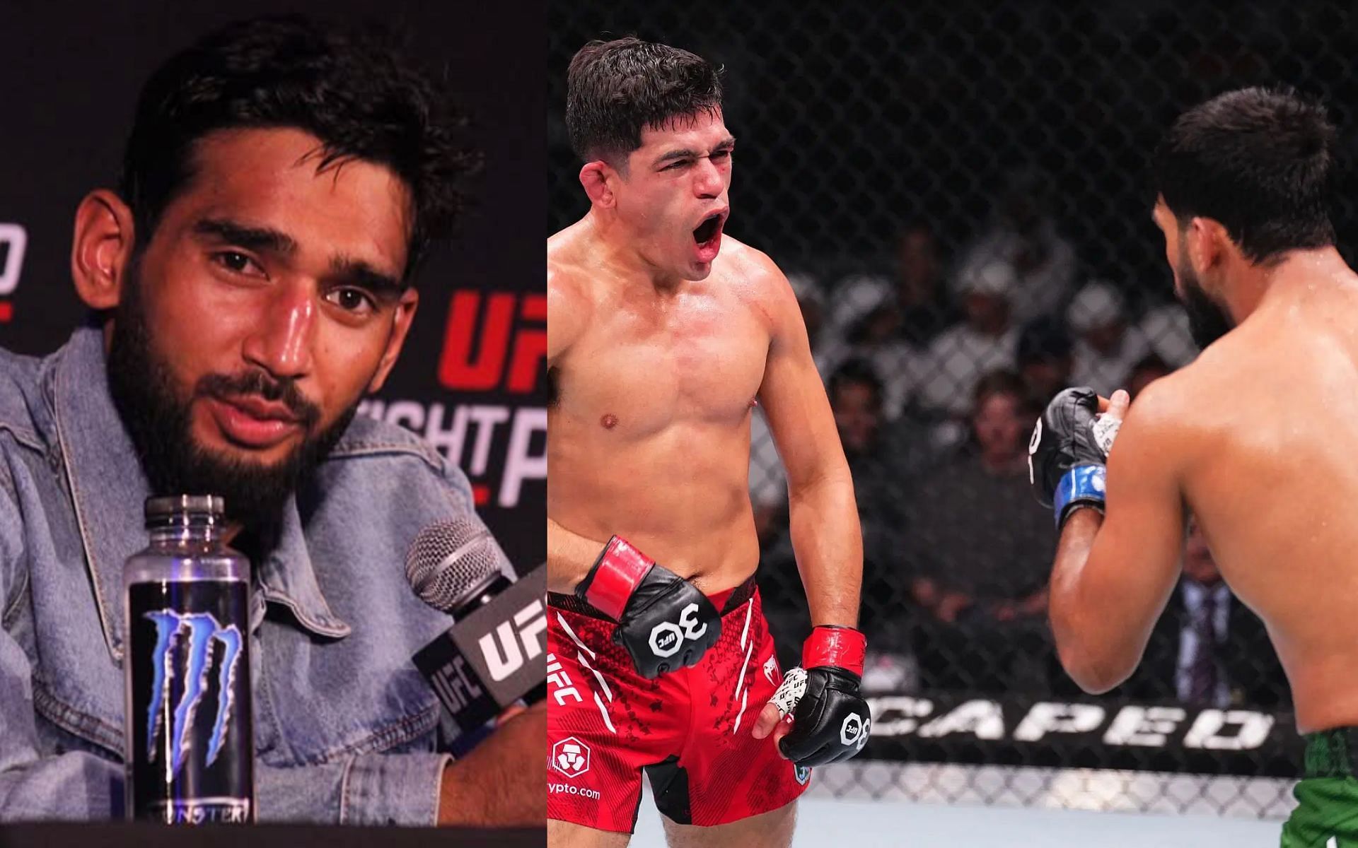 Anshul Jubli (left) reflects on losing to &quot;barking&quot; Mike Breeden (right) and shares preparations for UFC 312 opponent