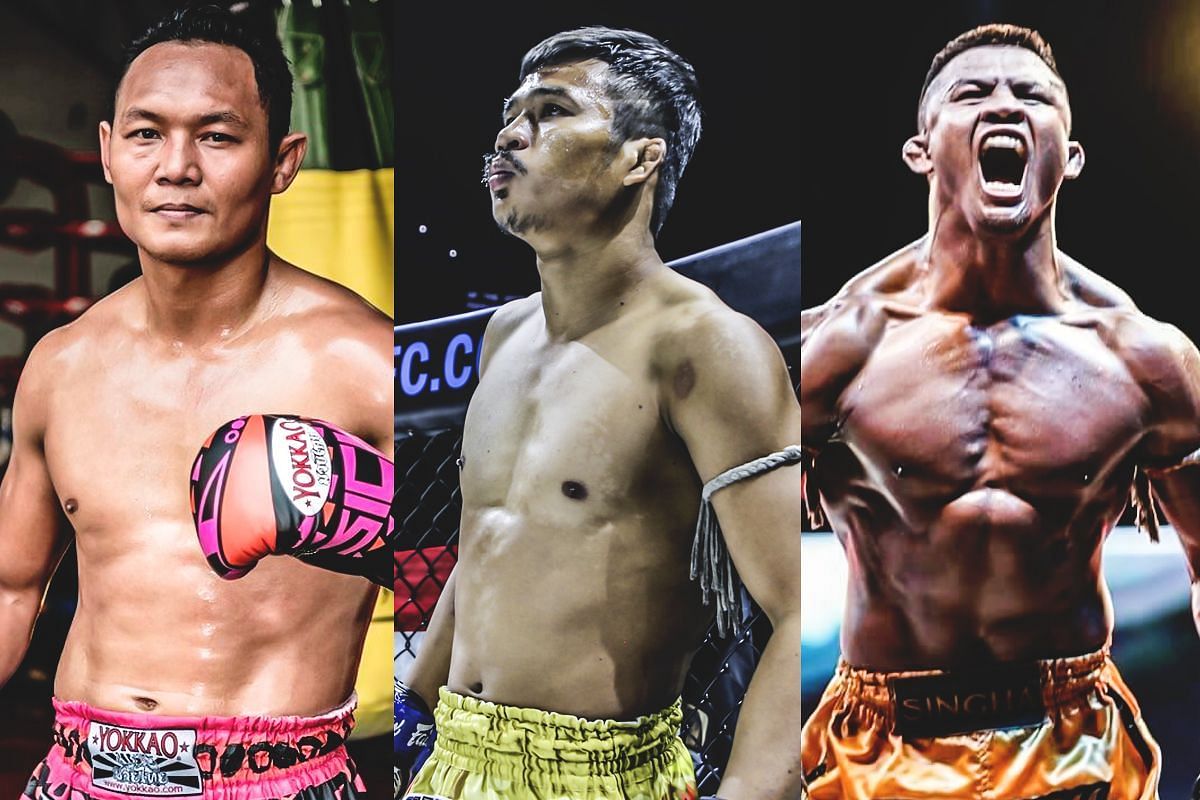 Suphachai Saepong, Superlek Kiatmoo9, Buakaw Banchamek - Photo by ONE Championship