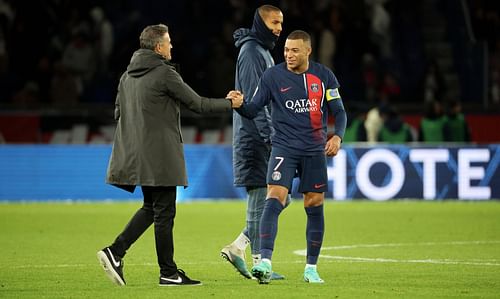 L to R: Enrique and Mbappe - Source: Getty