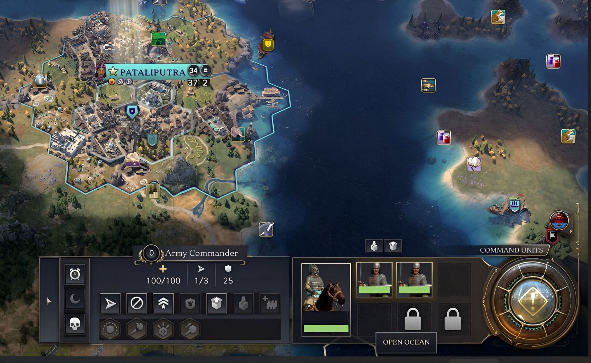 Stacking units in CIvilisation 7 (image via 2K Games)