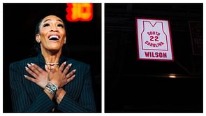 Raven Johnson, Chloe Kitts react to A’ja Wilson’s special snaps from South Carolina jersey retirement