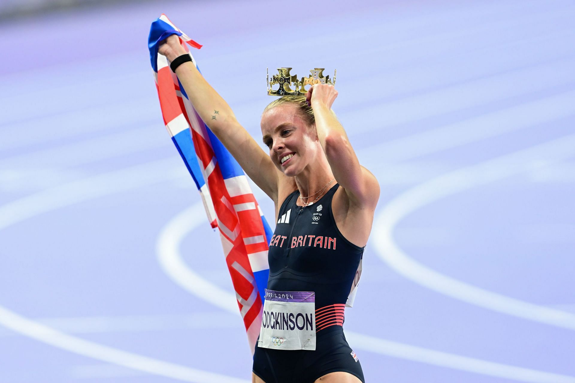 Keely Hodgkinson at the Olympic Games Paris 2024 - Athletics - Source: Getty