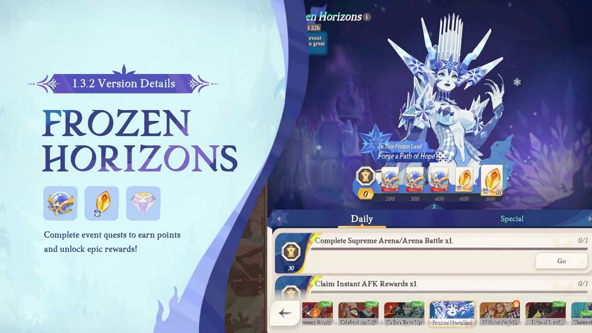 Frozen Horizons event (Image via Lilith Games)