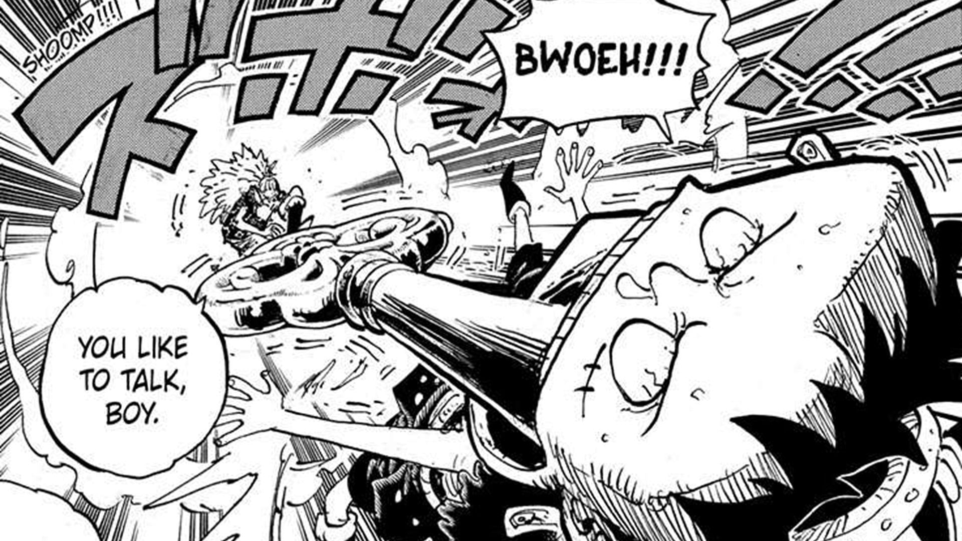 Unlike Luffy, Gaban was having fun (Image via Shueisha)