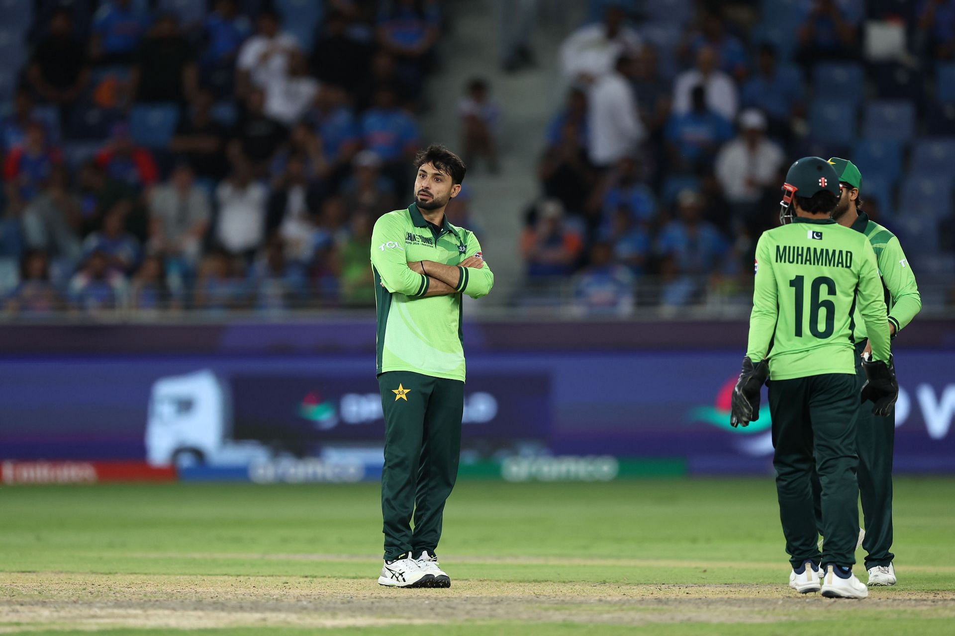 Abrar Ahmed picked up the big wicket of Shubman Gill against India.