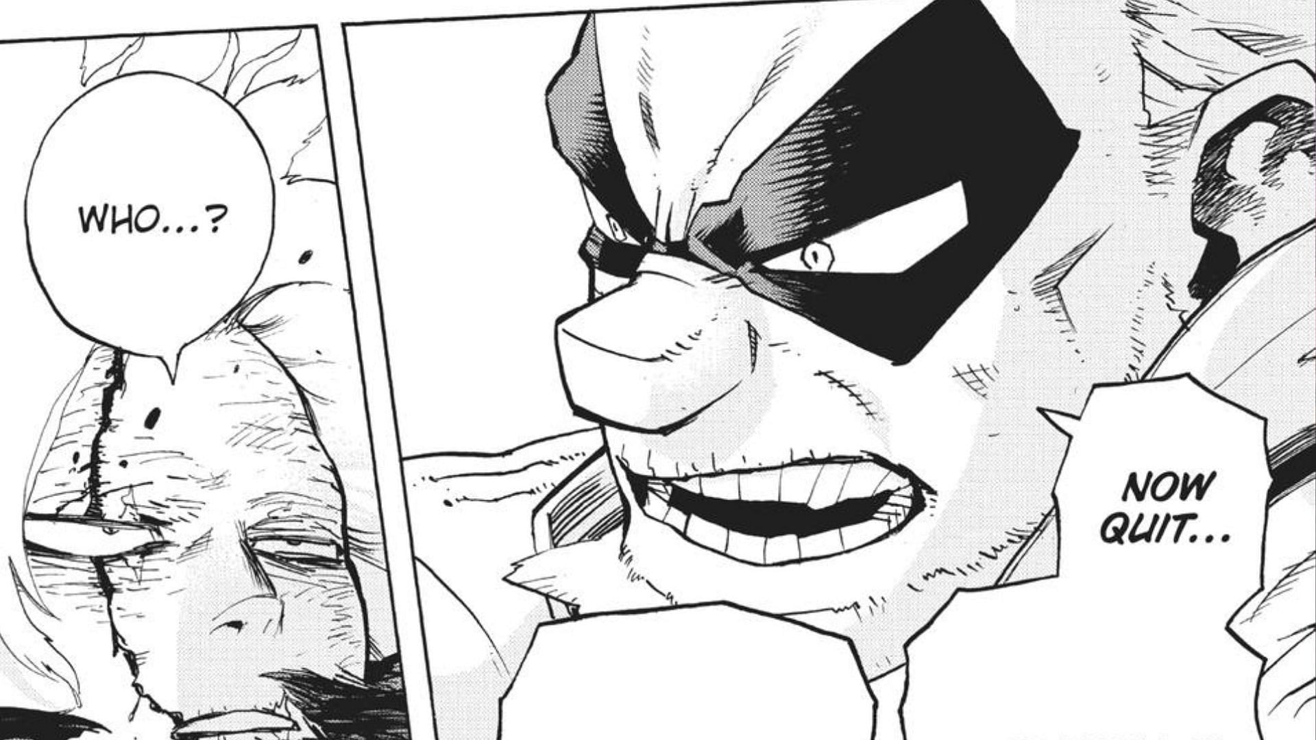 Shigaraki Tomura and Gran Torino as seen in My Hero Academia manga (Image via Shueisha)