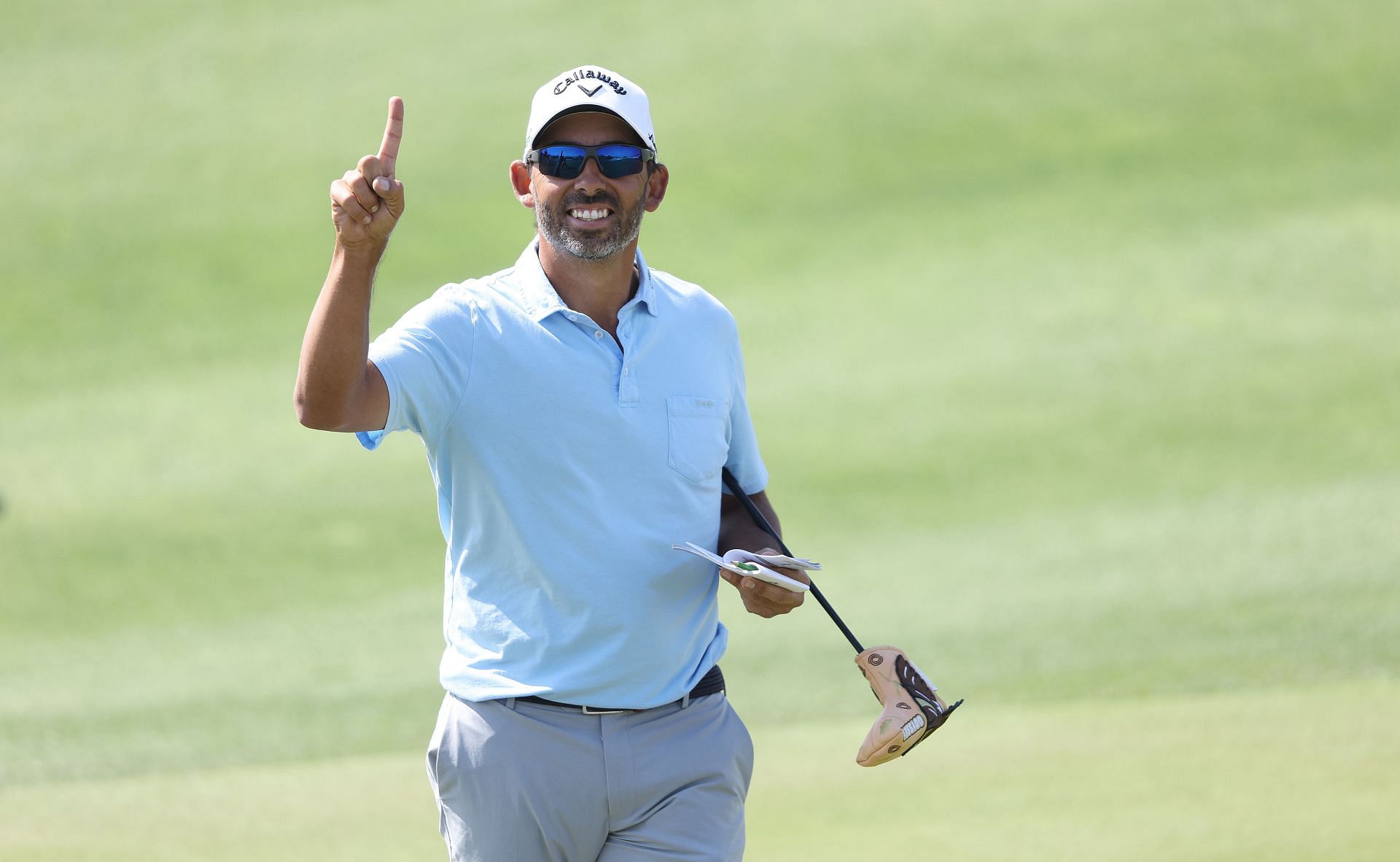 Pablo Larrazabal made an ace at the Bapco Energies Bahrain Championship 2025 (Image via Getty).