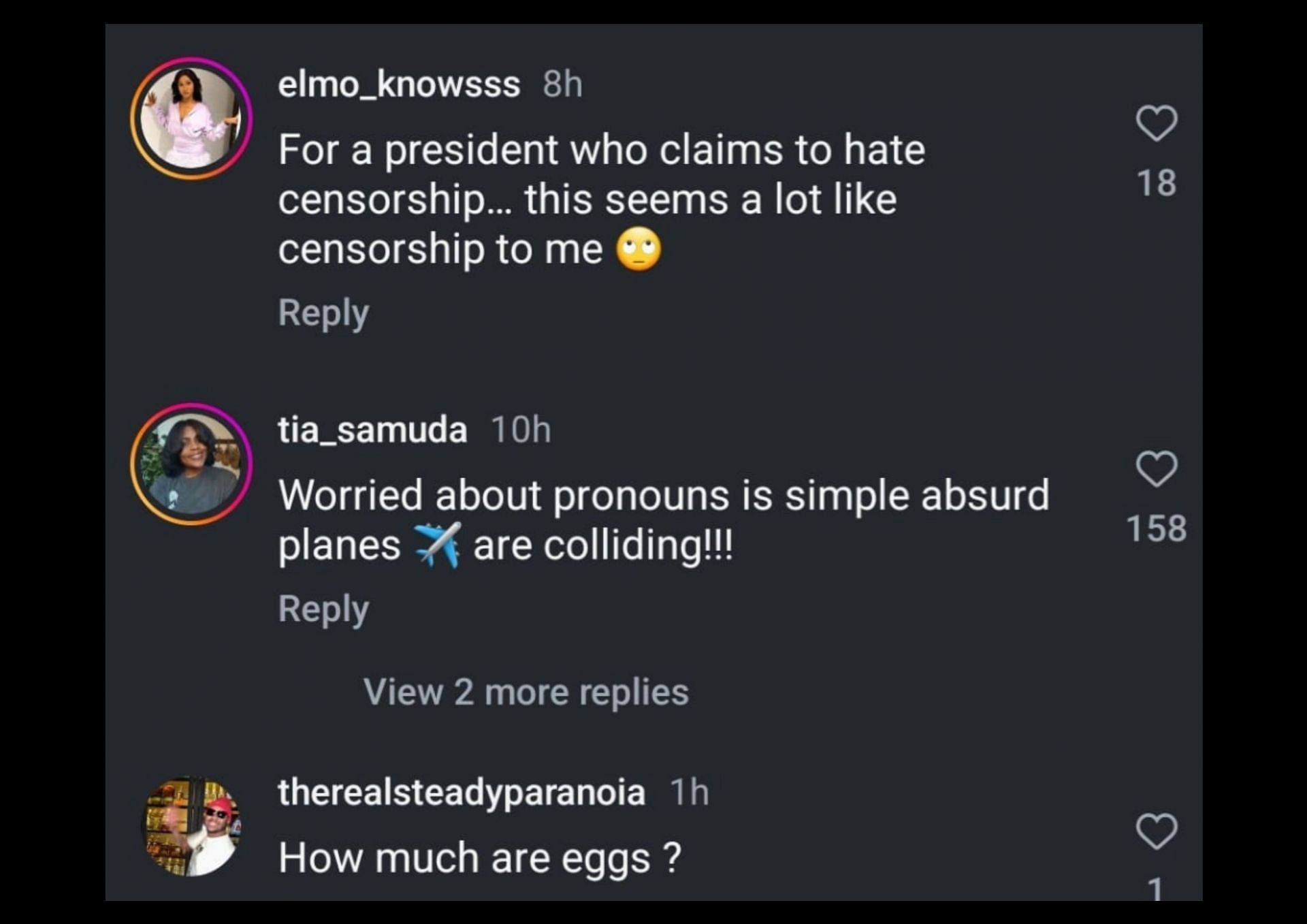 Internet users react to the administration&rsquo;s pronouns executive order (Image via Instagram/@theshaderoom)