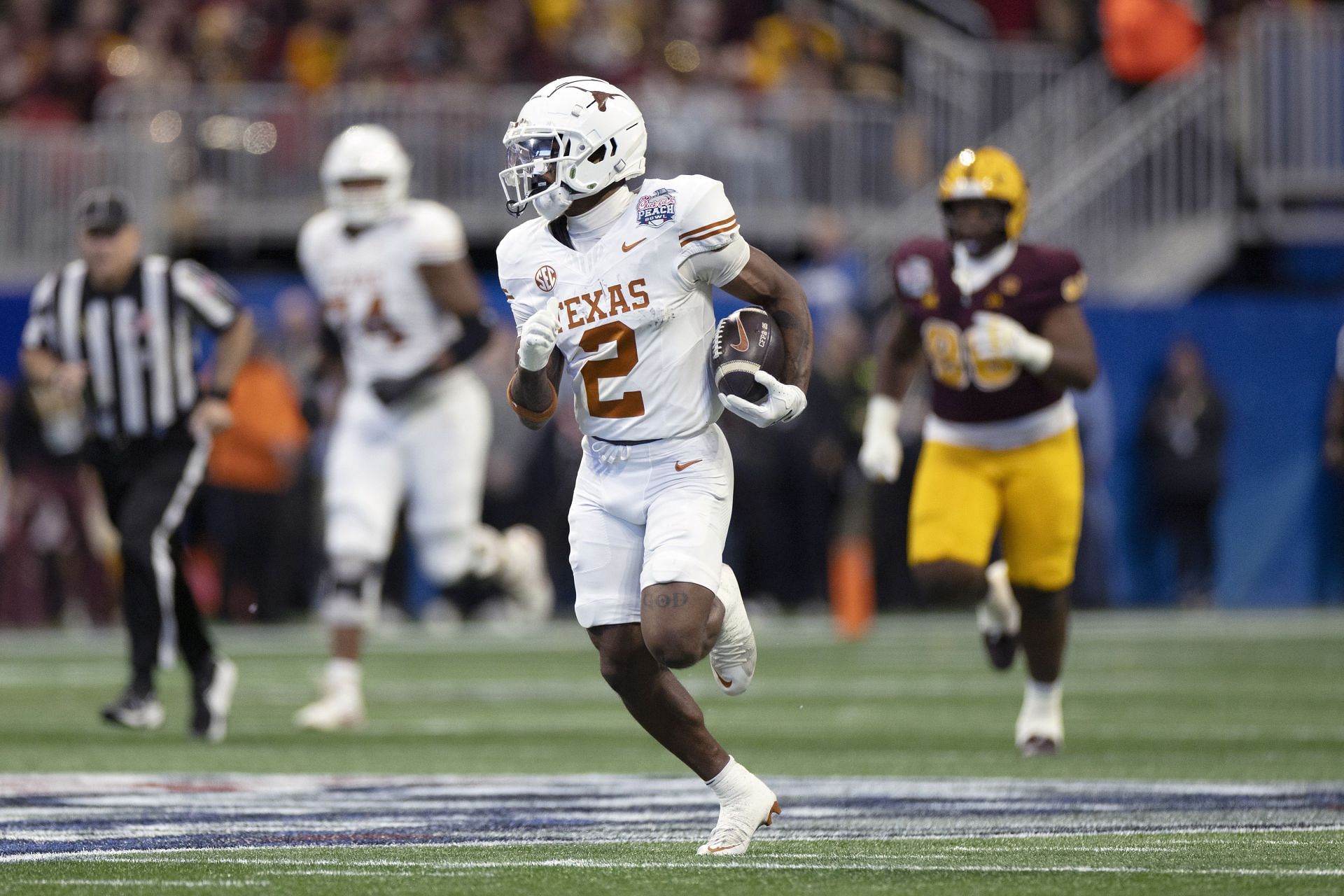 COLLEGE FOOTBALL: JAN 01 CFP Quarterfinal Chick-fil-A Peach Bowl - Texas vs Arizona State - Source: Getty