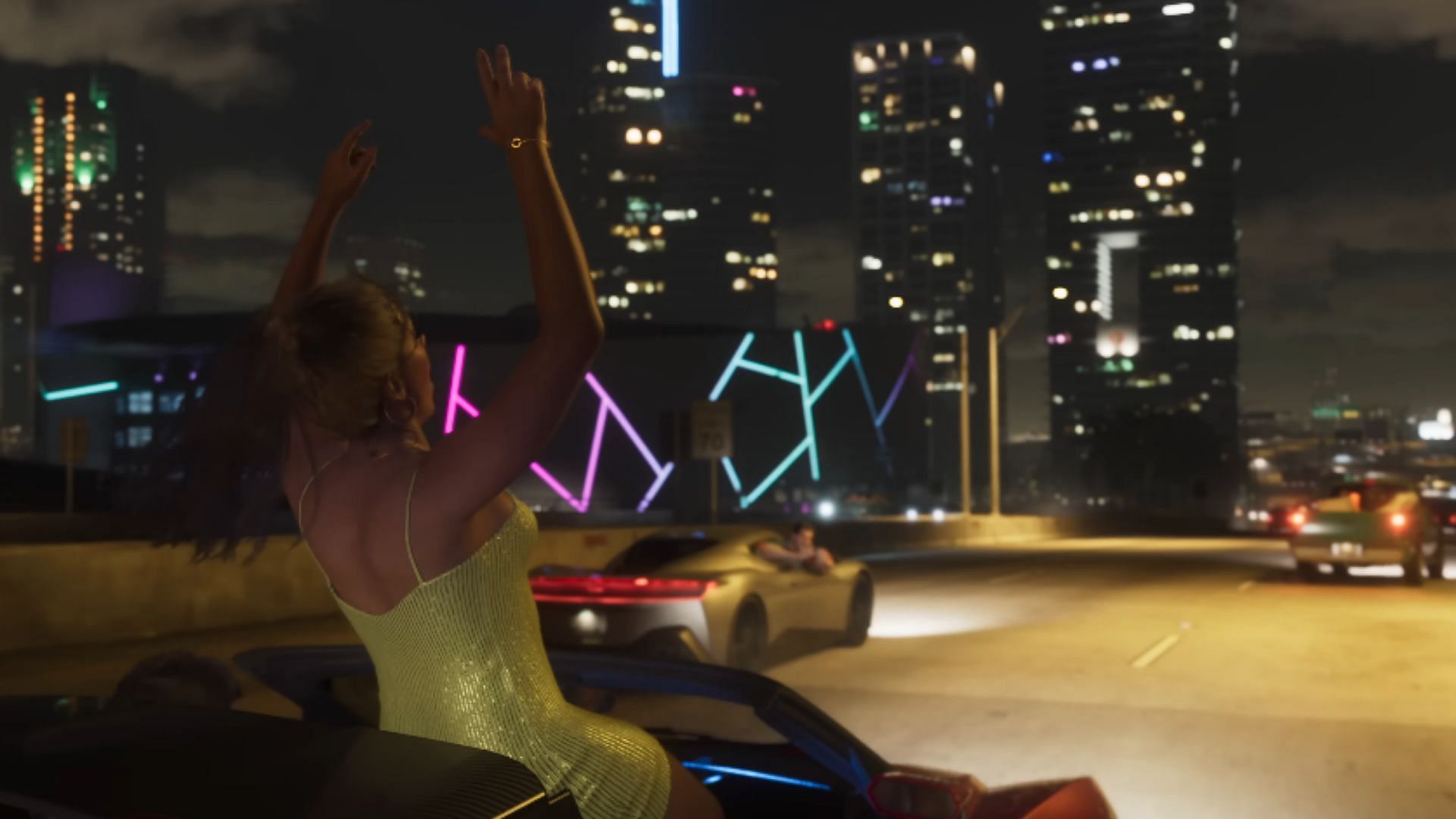 NPC likely recording Lucia from his car (Image via Rockstar Games)