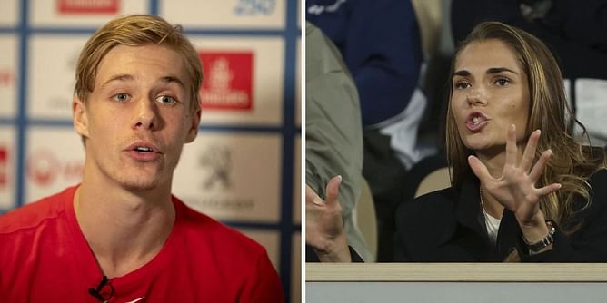 Denis Shapovalov and fiancée Mirjam Bjorklund engage in witty banter as they turn rivals over Canada vs Sweden NHL game