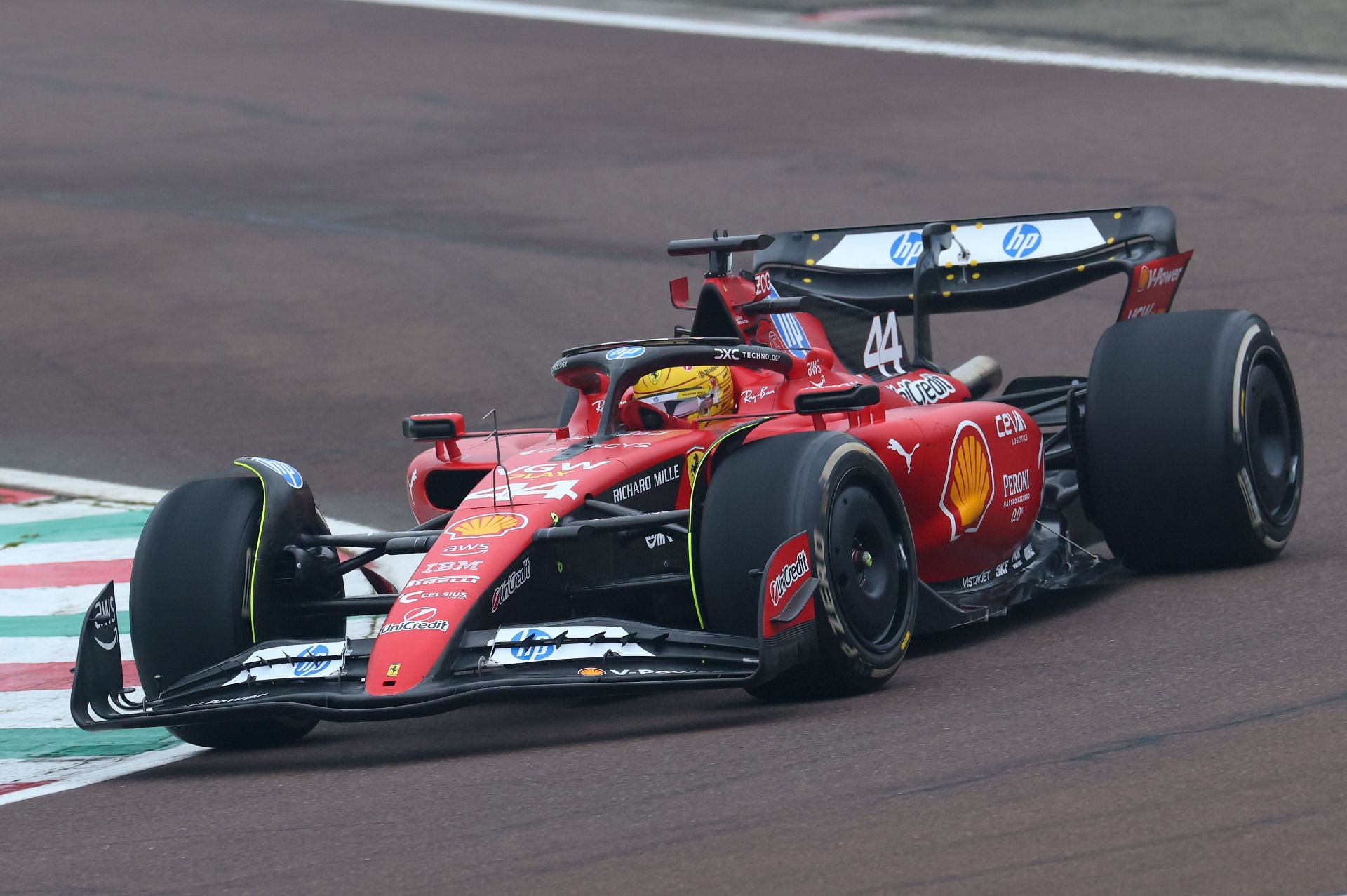 Lewis Hamilton tests for Ferrari - Source: Getty