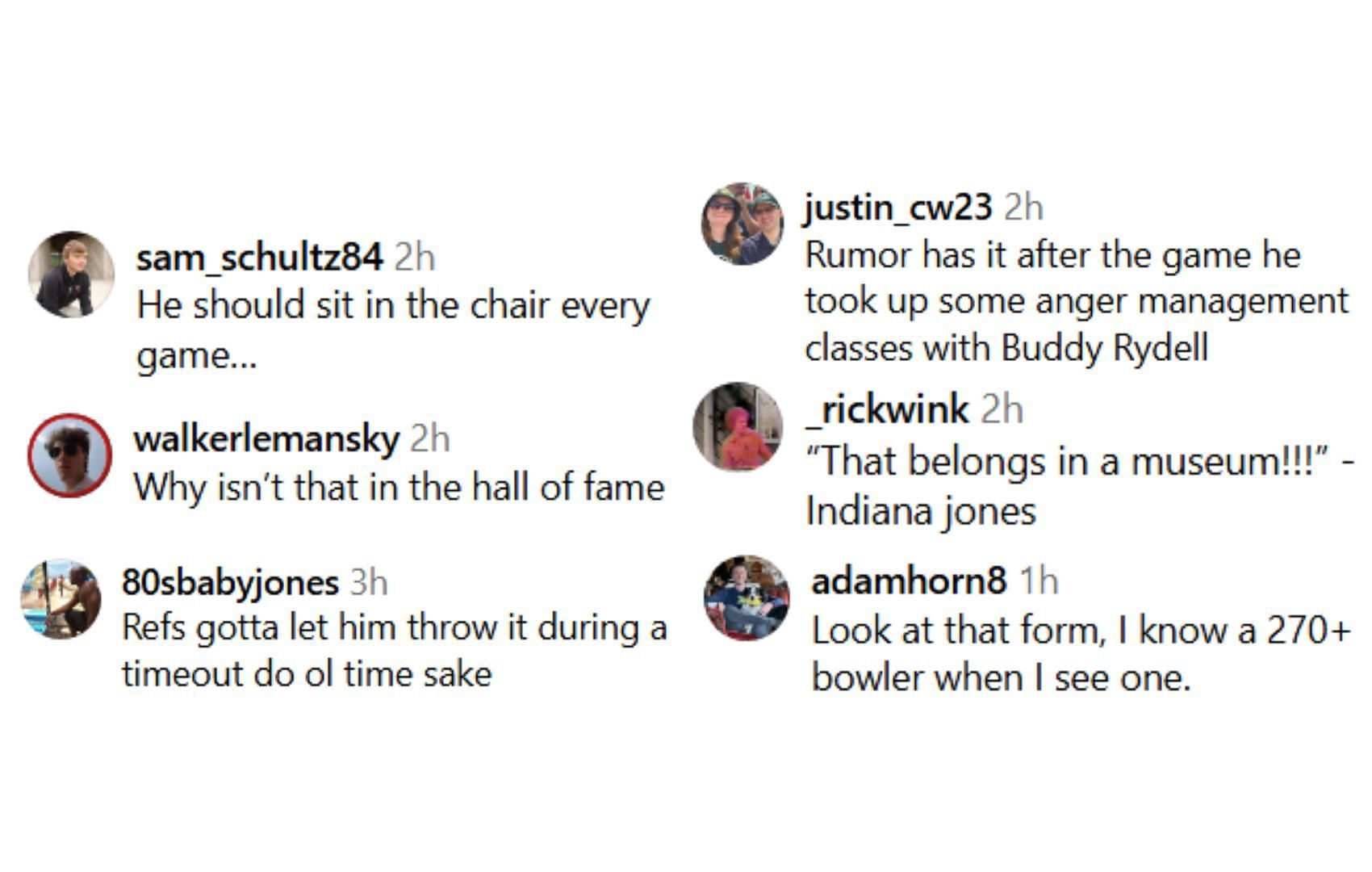 Fans react to coach Woodson&#039;s move of sitting in Bobby Knight&#039;s iconic chair against Purdue | via @espn/ig