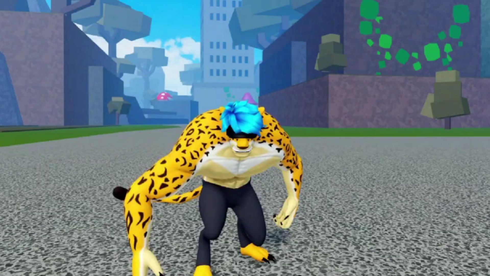 The leopard transformation (Image via Roblox || YouTube@KoujiCedar)