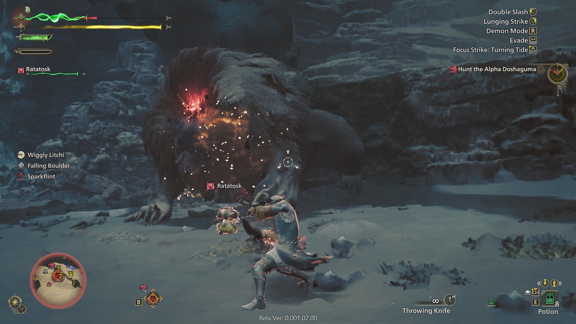 A monster&#039;s weak spots are highlighted in Focus Mode (Image via Sportskeeda Gaming, Capcom)