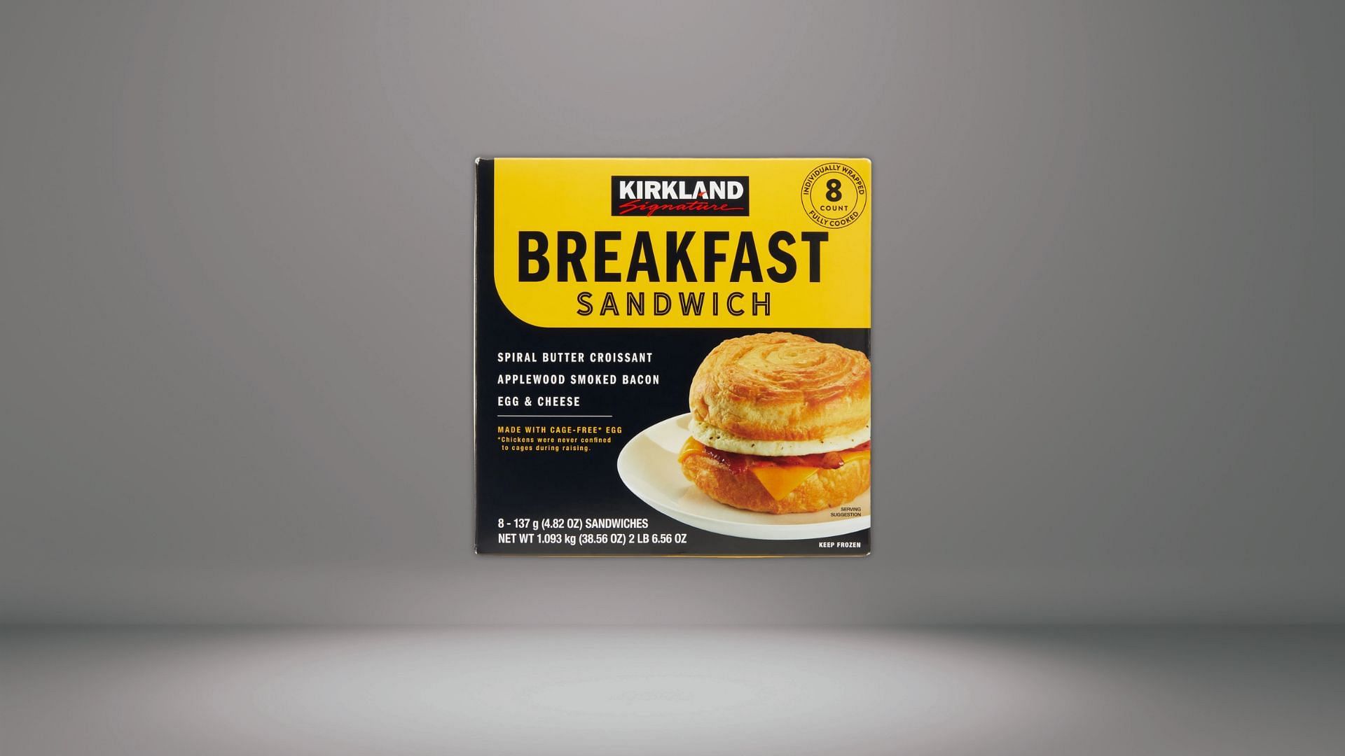 Kirkland Signature Breakfast Sandwich is made with cage-free eggs (Image via Costco)