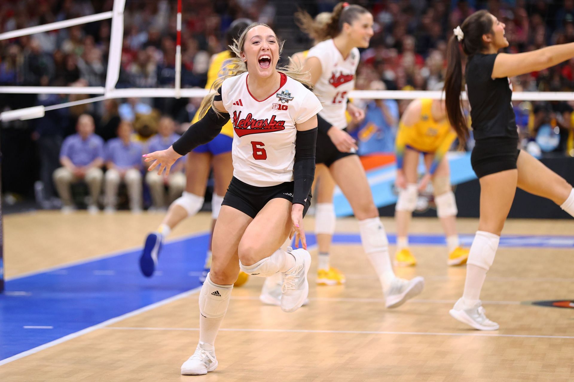 Choboy during the match against Pittsburgh Panthers during the 2023 NCAA Championships (Image via: Getty Images)